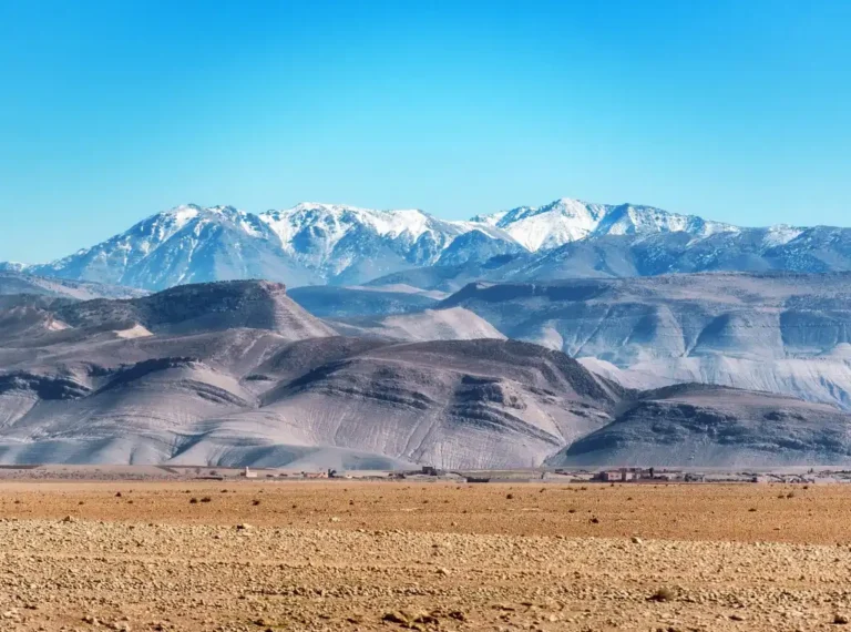 Montagnes du haut Atlas au Maroc