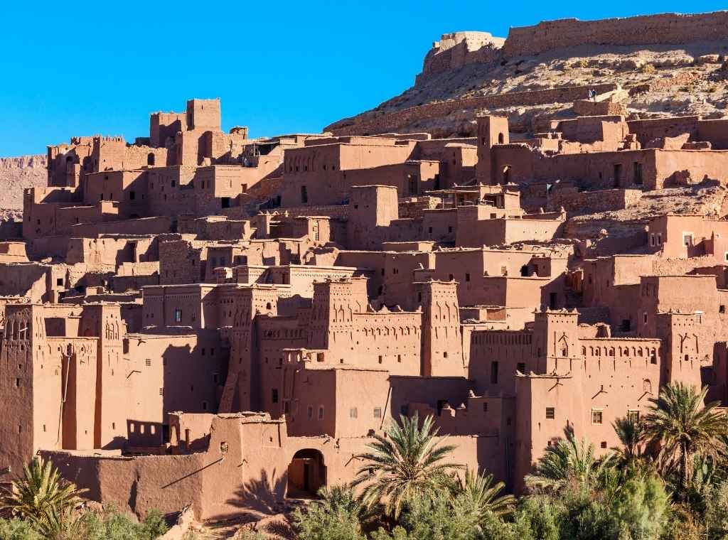 Architecture berbère en pisé. Kasbah Ait ben haddou