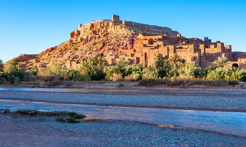 Panorama de la Kasbah Aït ben Haddou classé au patrimoine de l'UNESCO
