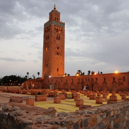 Marrakech mosquée by night