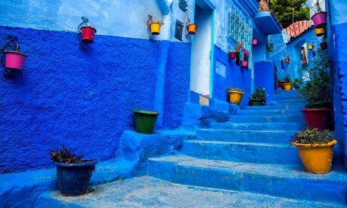 Chefchaouen la ville bleu indigo ruelle