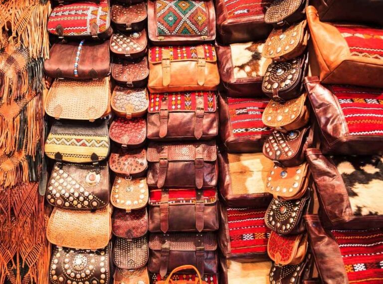 sacs en cuir faits de manière artisanale